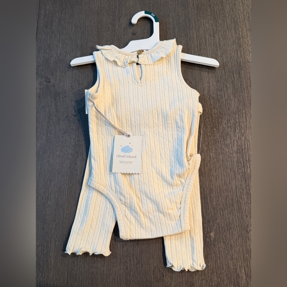 Cloud‎ Island Ribbed Cream Kids Set 3M